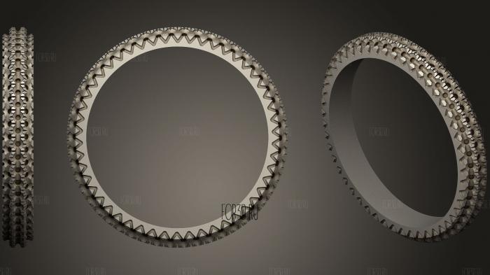 Pave Band stl model for CNC